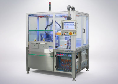 Gas pouch filling machine